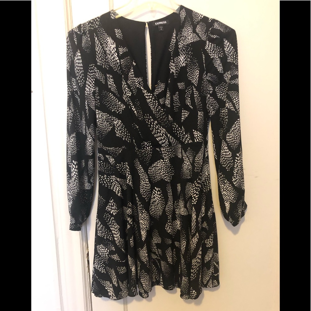 Express Flowy V Neck Dress